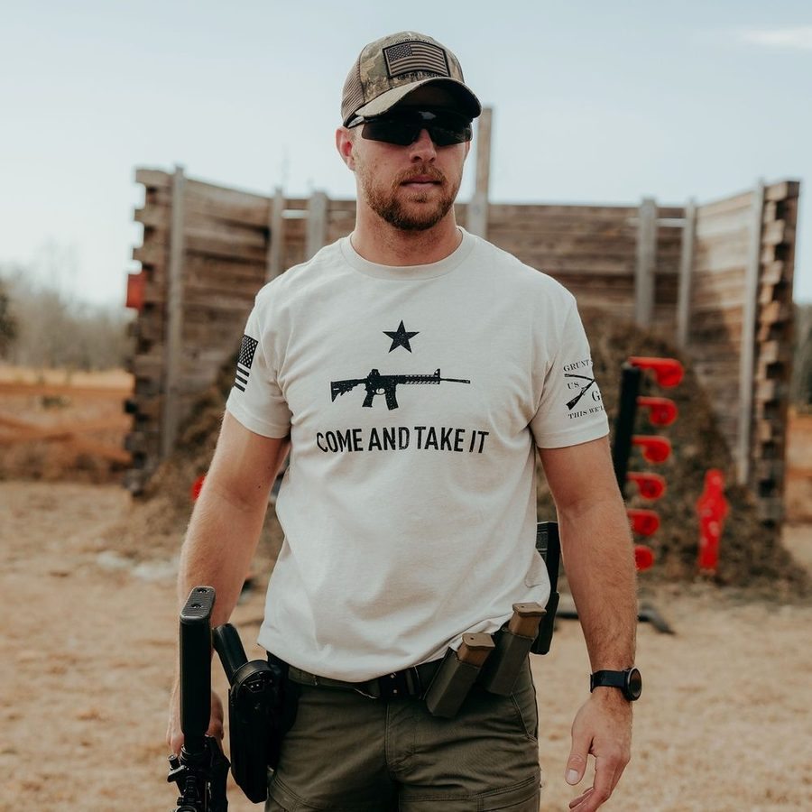Come And Take It T-Shirt - Sand