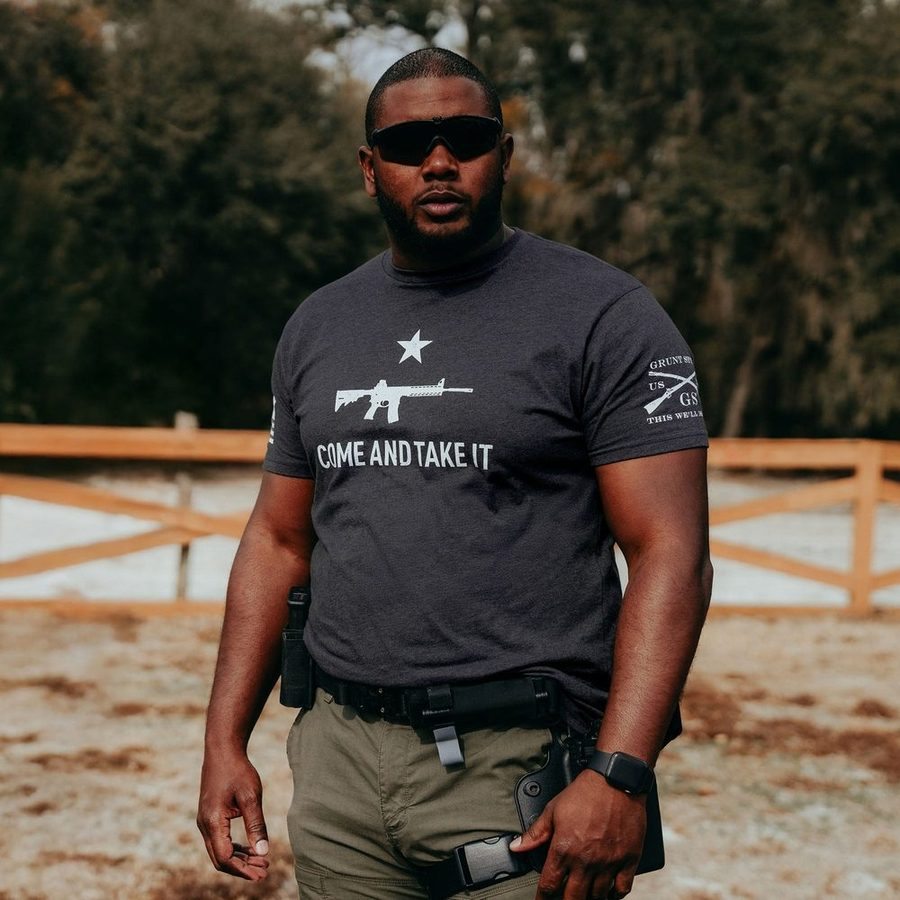 Come And Take It T-Shirt - Charcoal