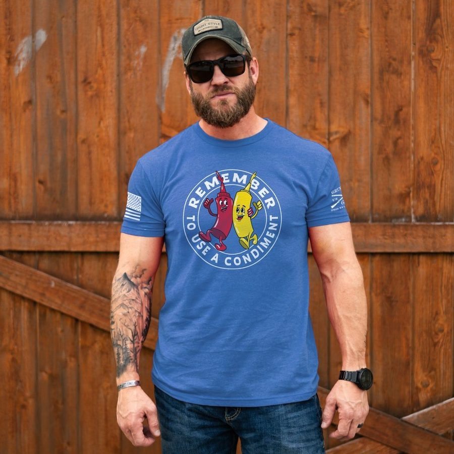 Use A Condiment T-Shirt - Royal