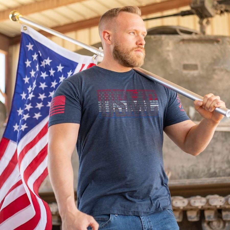 USMC - Through The Ages T-Shirt - Navy