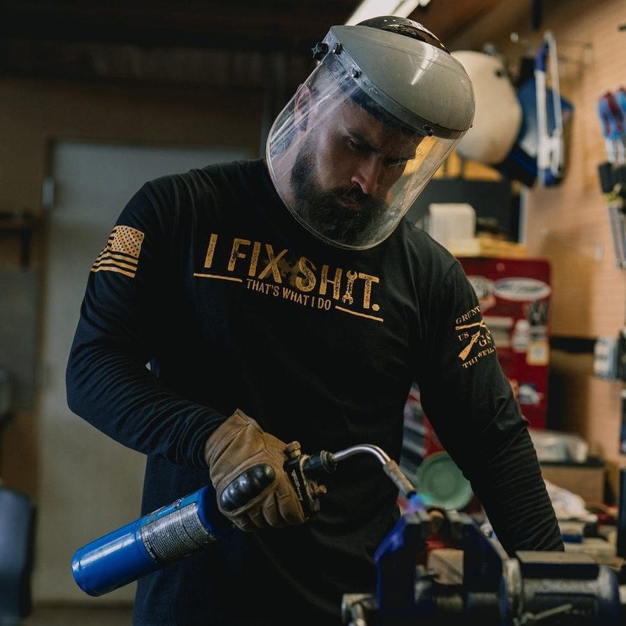 I Fix Sh*t Long Sleeve - Black