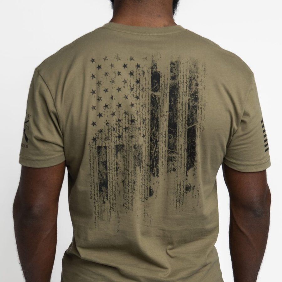 1776 Flag - Military Green