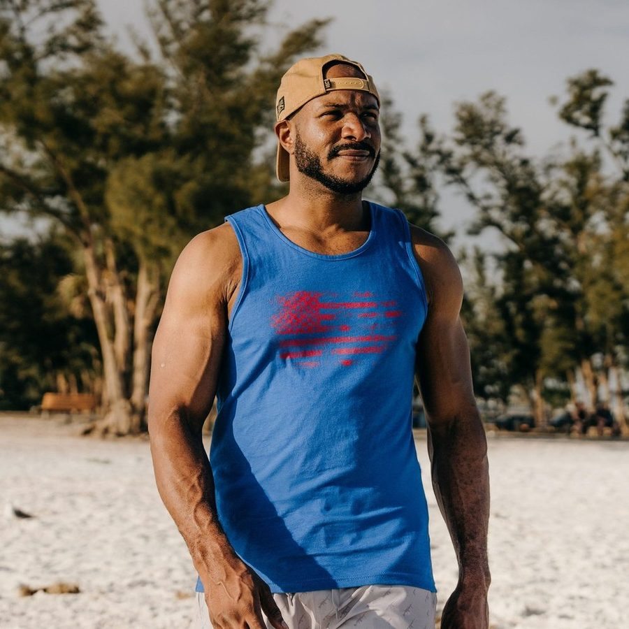 Men's Vintage American Tank - Royal