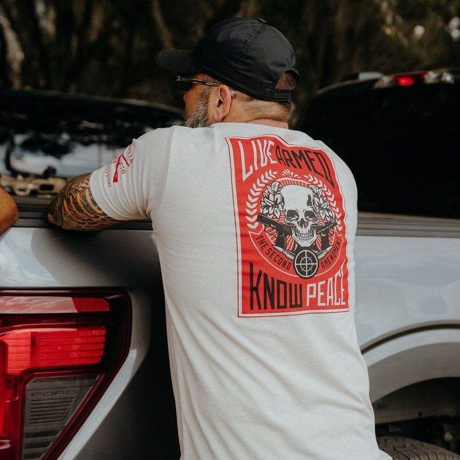 Live Armed T-Shirt - Sand