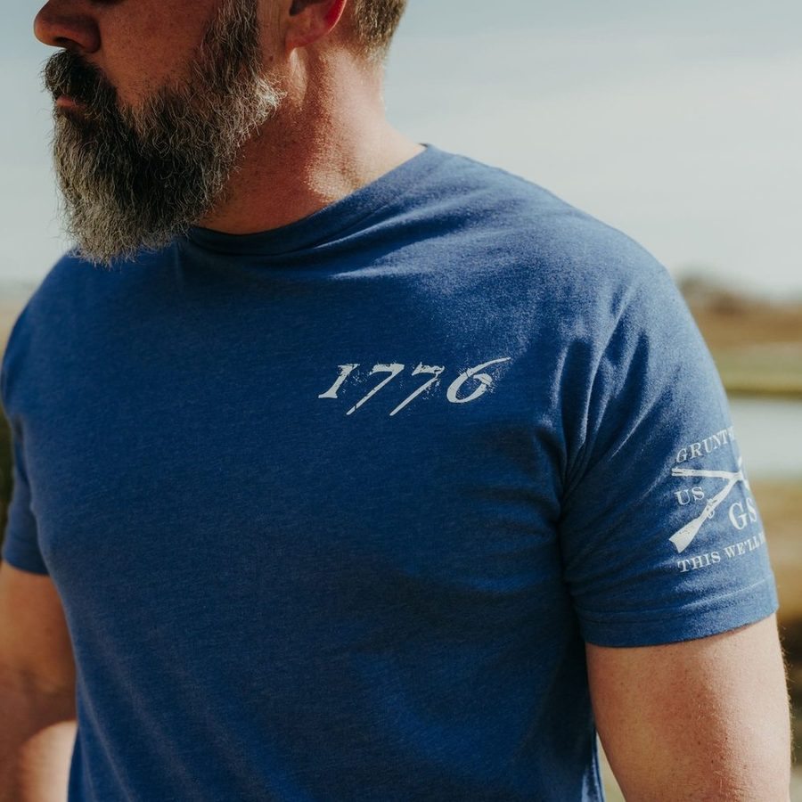 1776 Flag T-Shirt - Royal