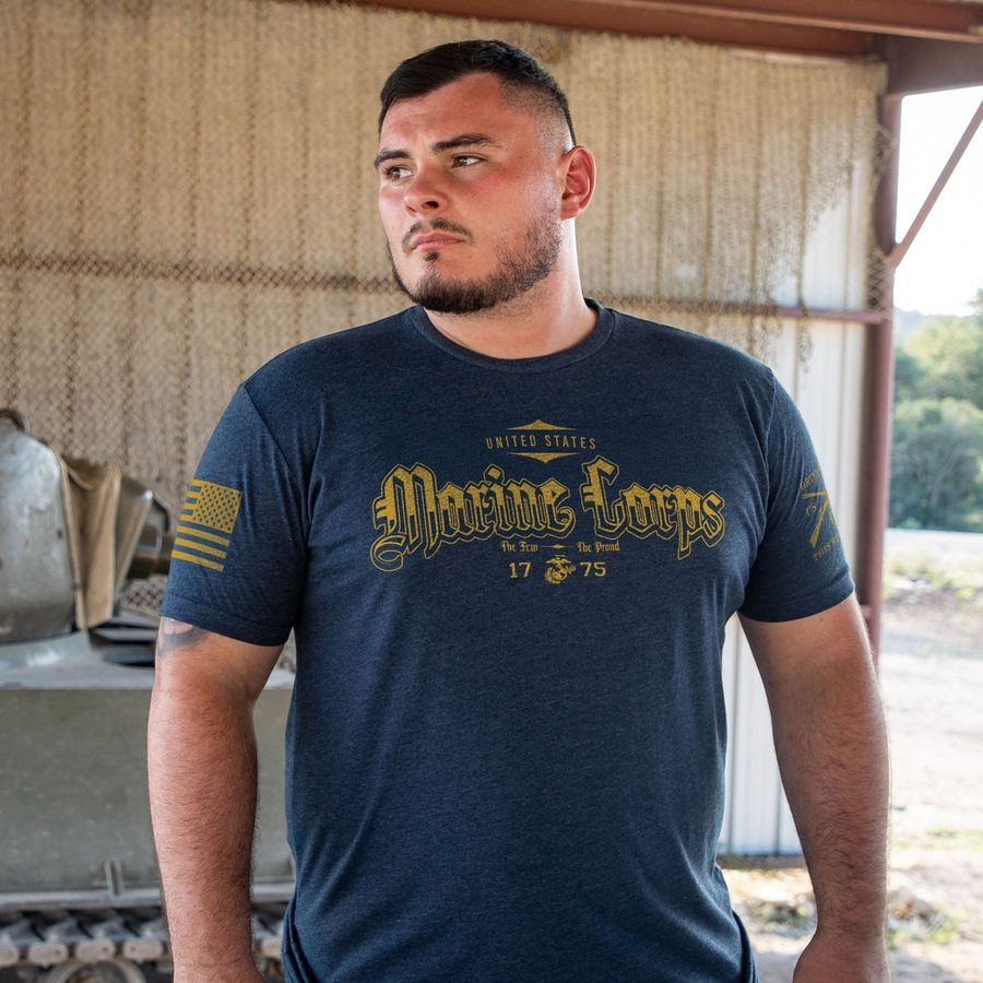 USMC - The Few. The Proud T-Shirt - Navy