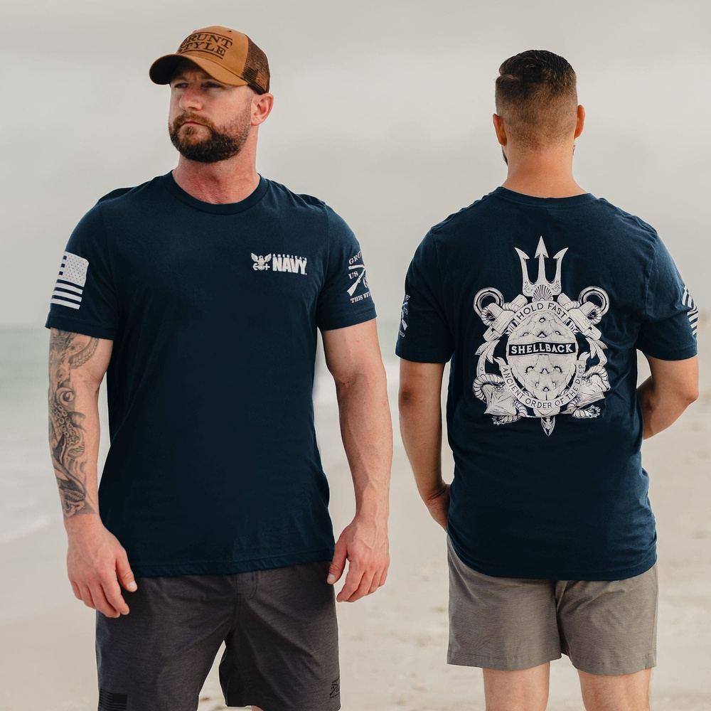 USN - Shellback Seal T-Shirt - Navy