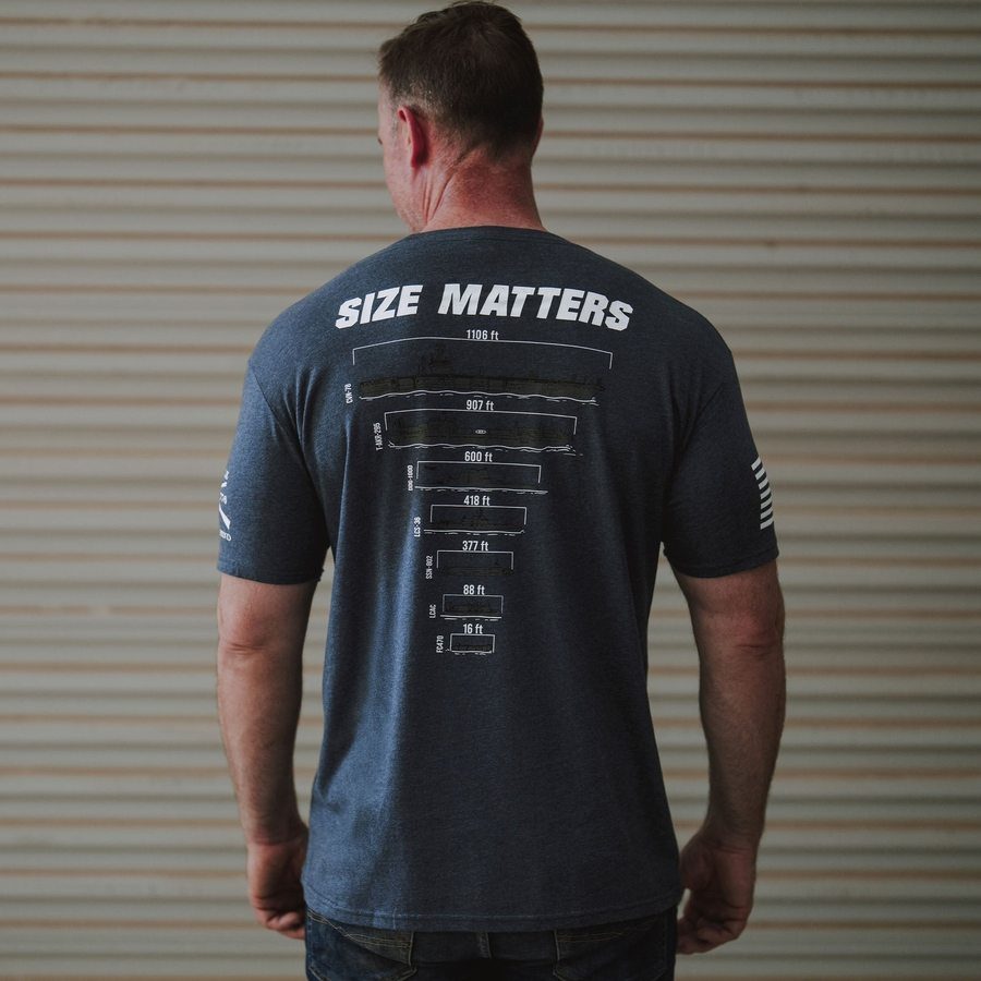 Dock Size Matters T-Shirt - Midnight Navy