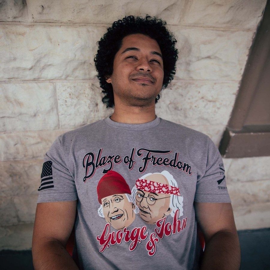 Blaze of Freedom T-Shirt - Dark Heather Gray