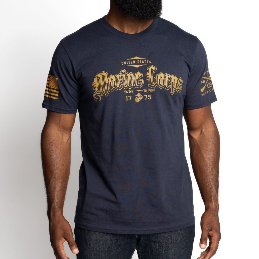 USMC - The Few. The Proud T-Shirt - Navy