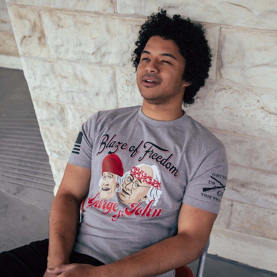 Blaze of Freedom T-Shirt - Dark Heather Gray