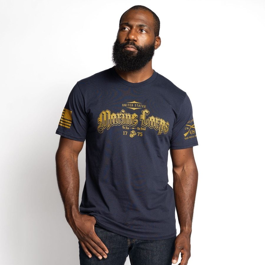 USMC - The Few. The Proud T-Shirt - Navy