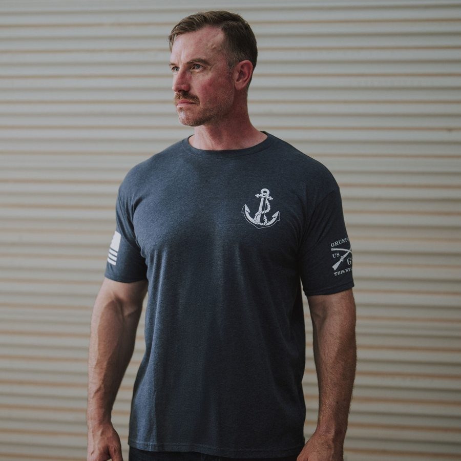 Dock Size Matters T-Shirt - Midnight Navy