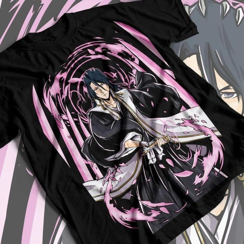 Bleach BYAKUYA BANKAI Manga Strip Anime Unisex T-Shirt Tee Full Size Hoodie Sweatshirt | PrintMintTees.com
