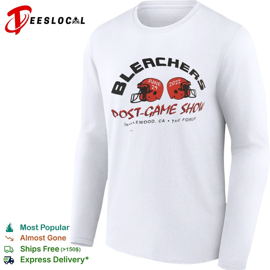 Bleachers Post-Game Show June 29 2022 The Forum football helmets shirt