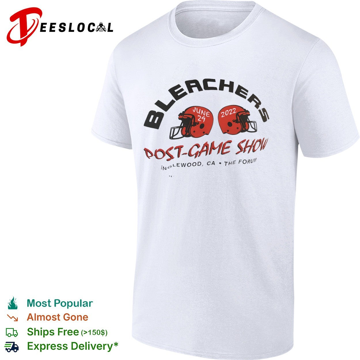 Bleachers Post-Game Show June 29 2022 The Forum football helmets shirt