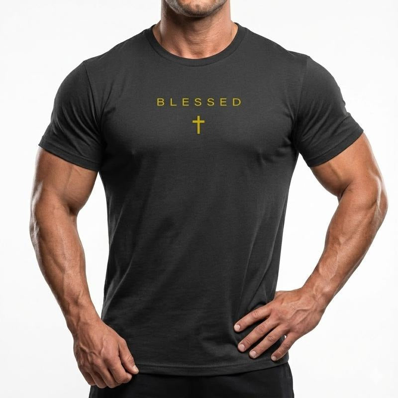 Blessed T-Shirt Christian Shirt Minimalist Faith Tee Bible Verse Shirt Religious Gift Unisex Soft Cotton Classic Fit...