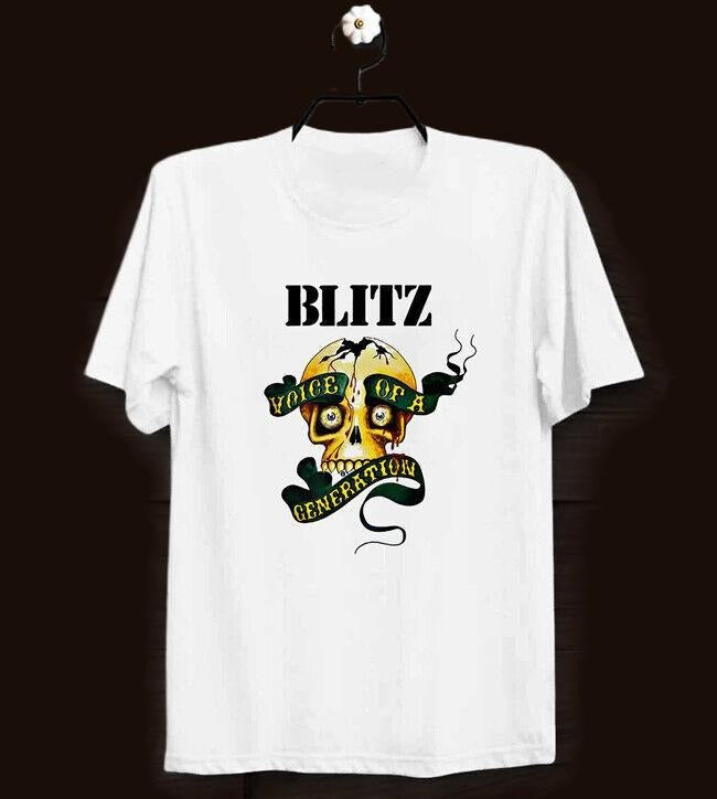 Blitz Printed Skull Retro Punk Rock Vintage Ideal Gift Unisex Cool T Shirt Menswear Top Hoodie Sweatshirt | PrintMintTees.com