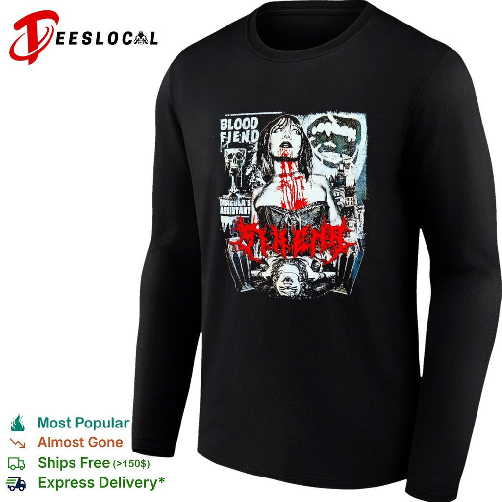 Blood Fiend Dracula’s Assistant Sinenth Horror Gothic Vampire Castle Art shirt
