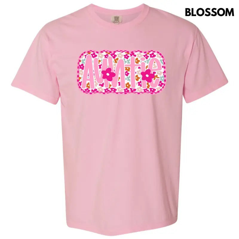 Bloom Auntie Comfort Colors T-Shirt 'NLB' Hoodie Sweatshirt | PrintMintTees.com