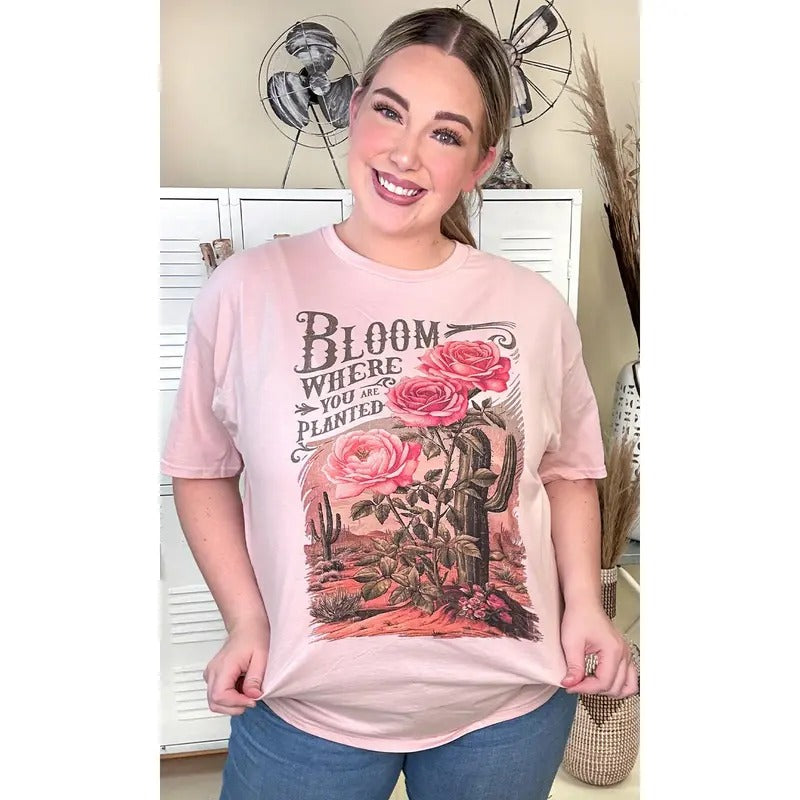 Bloom Where You Were Planted Christian Graphic T-Shirt Hoodie Sweatshirt | PrintMintTees.com