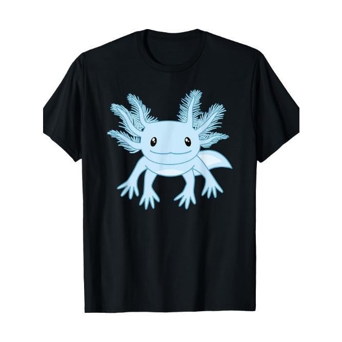 Blue Axolotl Funny Kawaii Axolotl Lover T-Shirt Made in USA Hoodie Sweatshirt | PrintMintTees.com