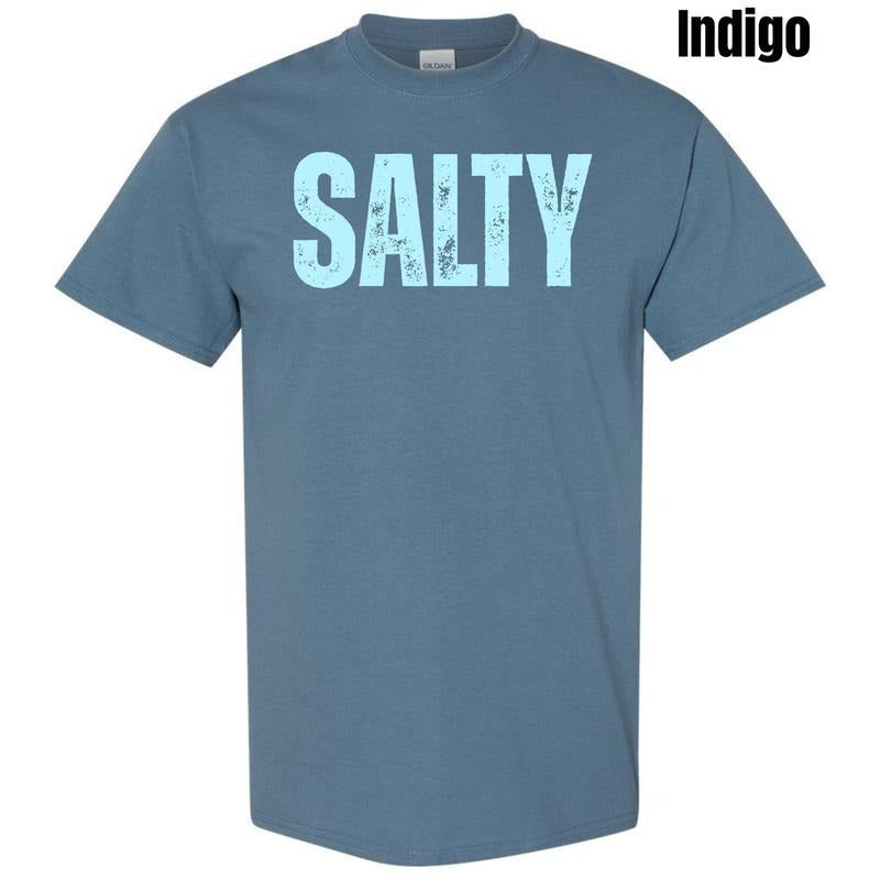 Blue Salty Gildan Short Sleeve T-Shirt 'NLB' Hoodie, Sweatshirt | PrintMintTees.com