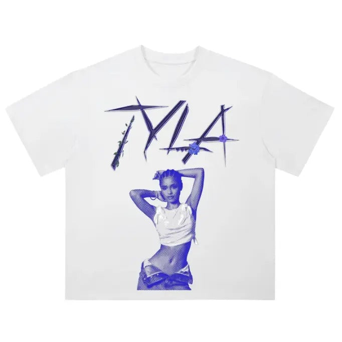Blue Tyla T-Shirt, Tyla Music Gift, Gifts Fans Shirt Hoodie, Sweatshirt | PrintMintTees.com