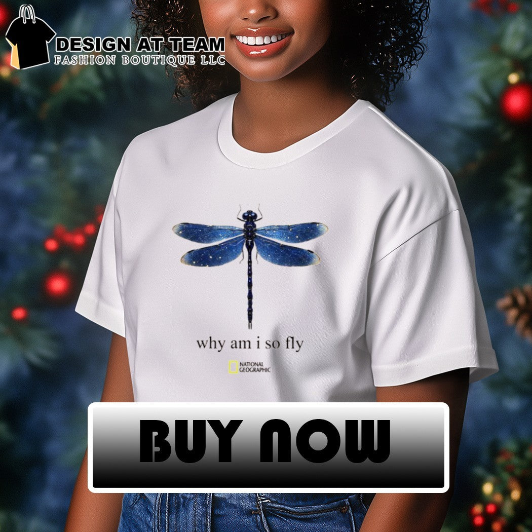 Blue graphic National Geographic Why Am I shirt