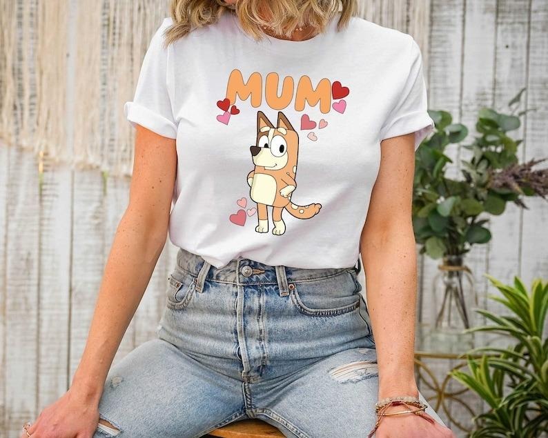Bluey Family, Mum Dog Birthday Party Shirt Hoodie Sweatshirt | PrintMintTees.com