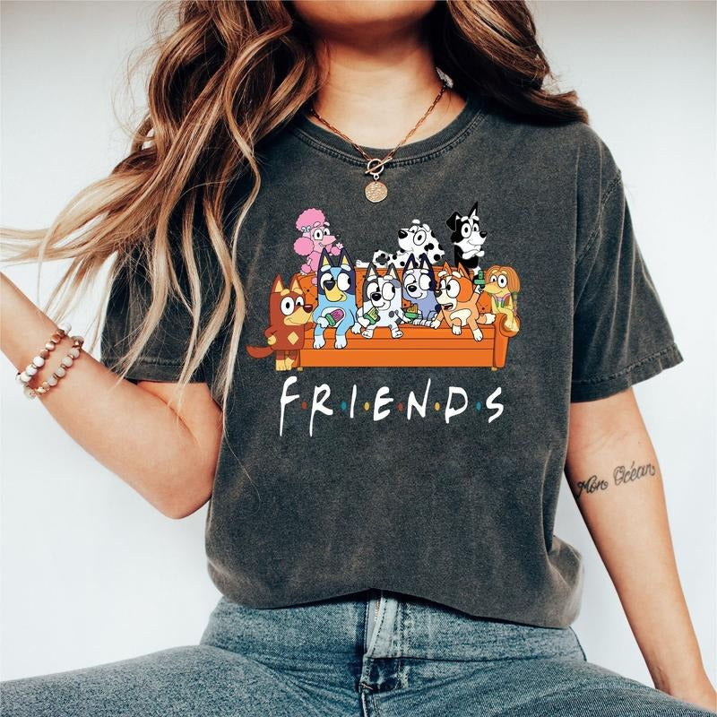 Bluey Friends Shirt, Bluey Gift Shirt, Bluey Friends Shirt, Friends of Bluey Shirt, Bluey Family Birthday Hoodie Sweatshirt