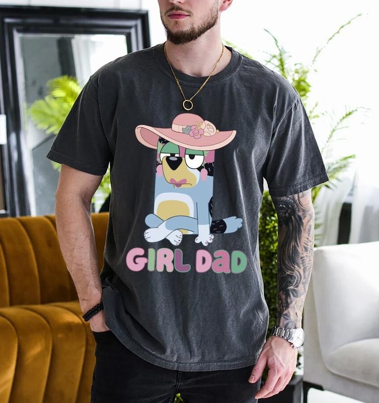 Bluey Girl Dad Shirt, Bandit Girl Dad Shirt, Gift For Him, Father's Day, Rad Dad Shirt, Bluey Family Shirt, Girl Dad Era...