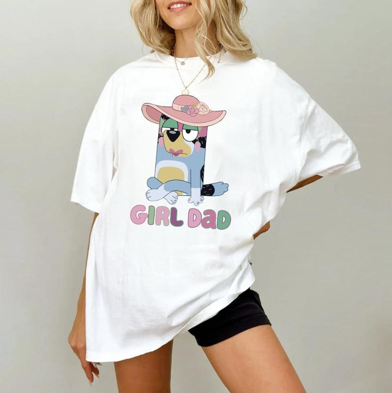 Bluey Girl Dad Shirt, Bandit Girl Dad Shirt, Gift For Him, Father's Day, Rad Dad Shirt, Bluey Family Shirt, Girl Dad Era...