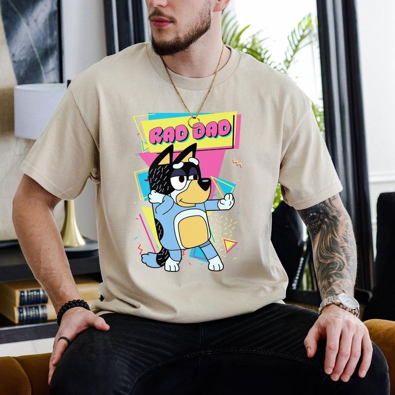 Bluey Rad Dad Tee Shirt, Bluey Dad Tee Shirt, Dad Birthday Gift, Bluey Dad T-Shirt, Bandit Dad Sweatshirt, Bandit Heeler...