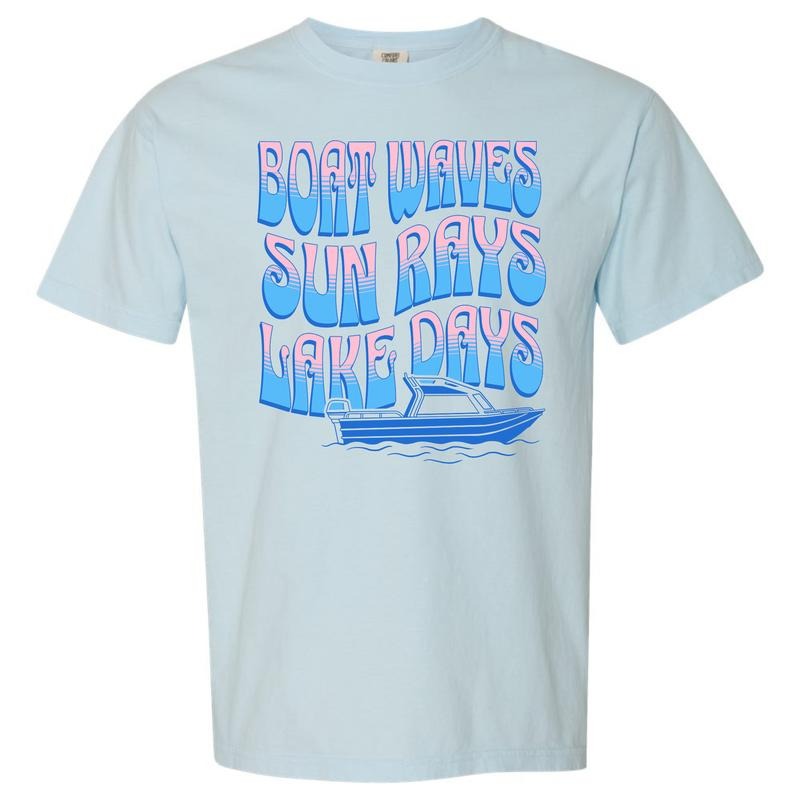 Boat Waves & Lake Days Comfort Colors 'NLB' T-Shirts, Hoodie, Sweatshirt