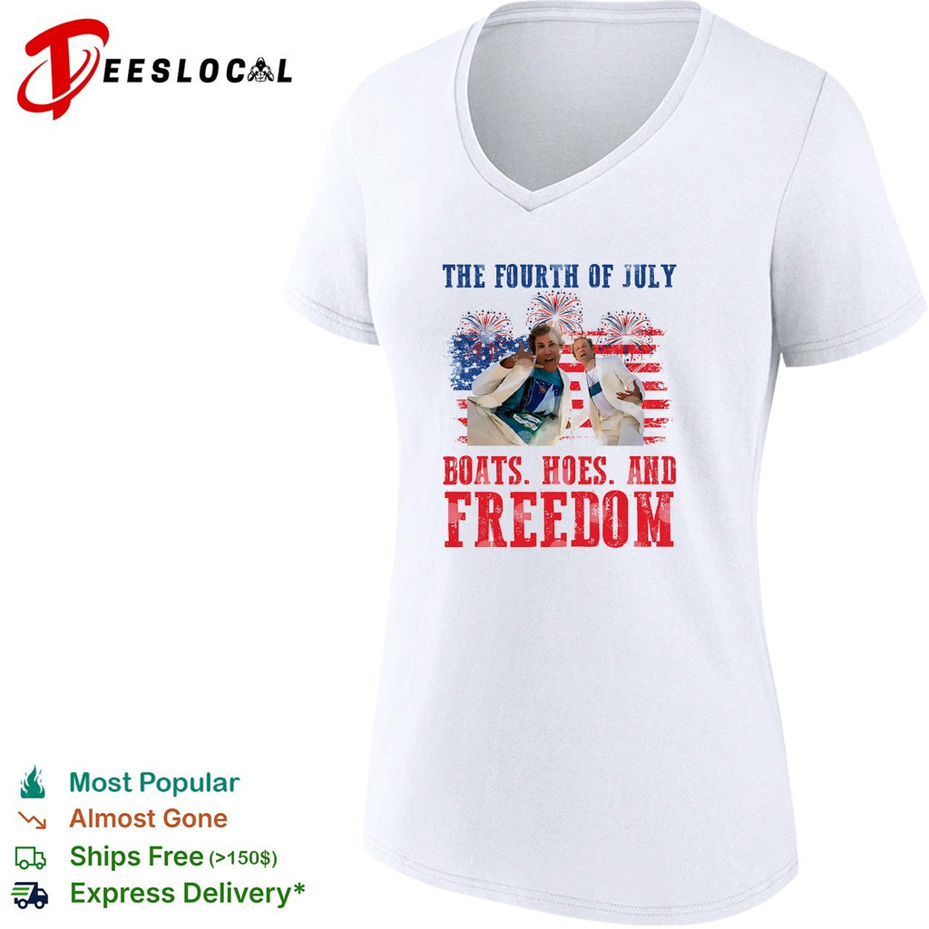 Boats Hoes And Freedom 4th Of July Step Brothers Inspired Boating and Freedom shirt