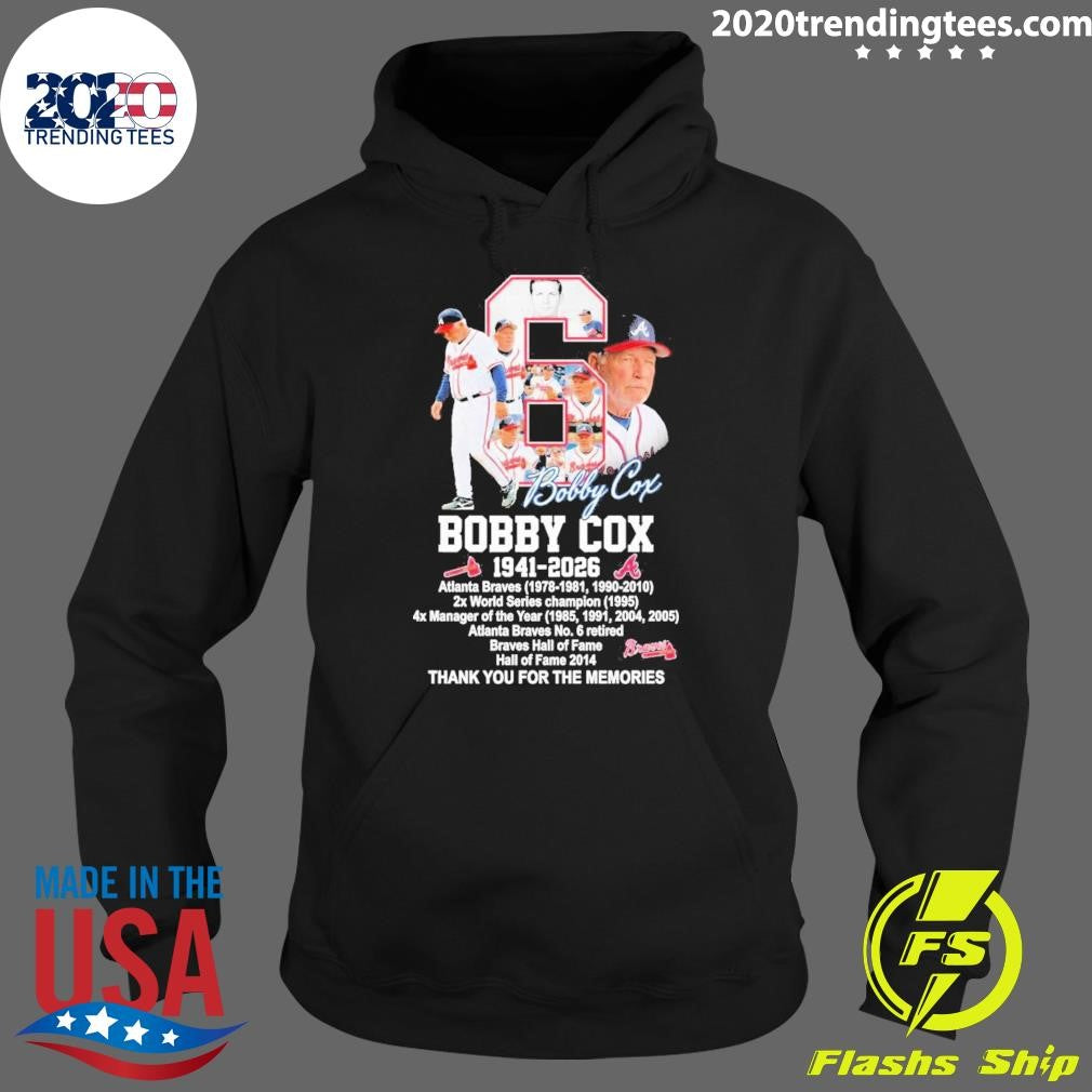 Bobby Cox Atlanta Braves 1941 2026 Thank You For The Memories Shirt