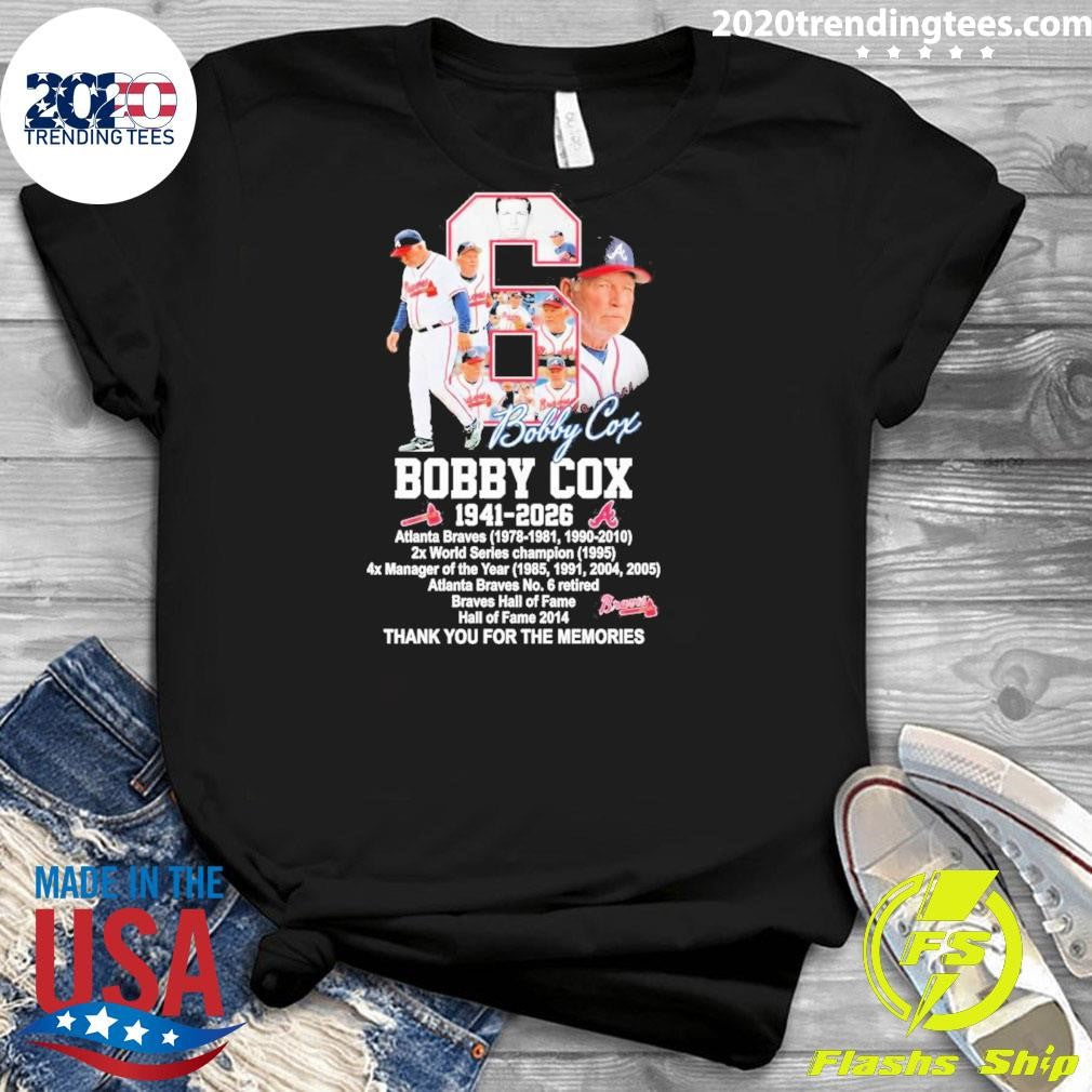 Bobby Cox Atlanta Braves 1941 2026 Thank You For The Memories Shirt