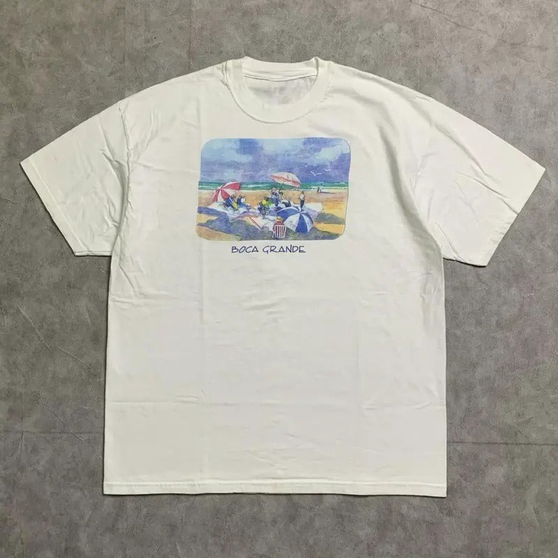 Boca Grande Art Vintage 1990s T-shirt, Vintage Car T-shirt, Vintage Unisex T-shirt, Oversize, Graphic tees, Vintage...