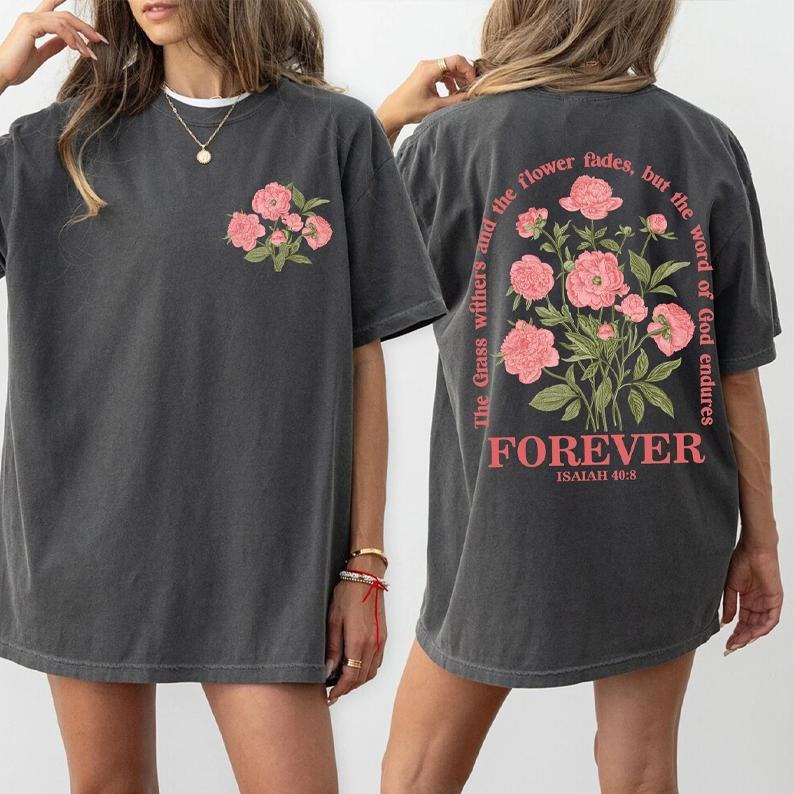 Boho Christian Shirt Bible Verse Jesus Vintage Floral Flower T-Shirts, Hoodie, Sweatshirt