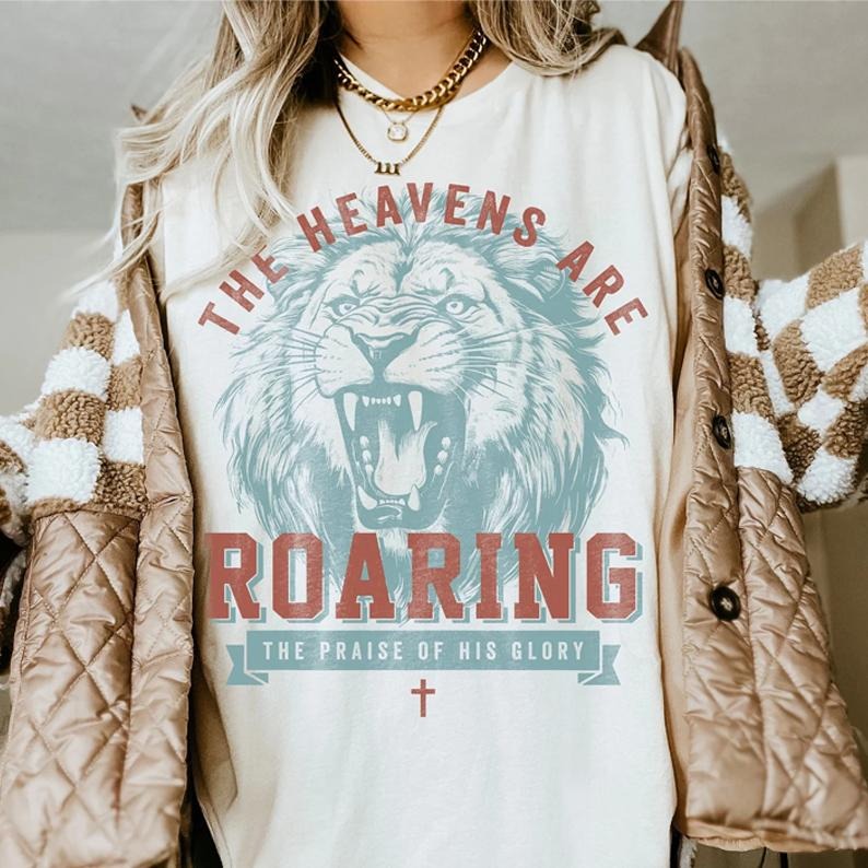 Boho Christian Shirts Heavens Are Roaring Christian Bible Verse Shirt Christians Jesus Faith Based T-Shirts, Hoodie, Sweatshirt