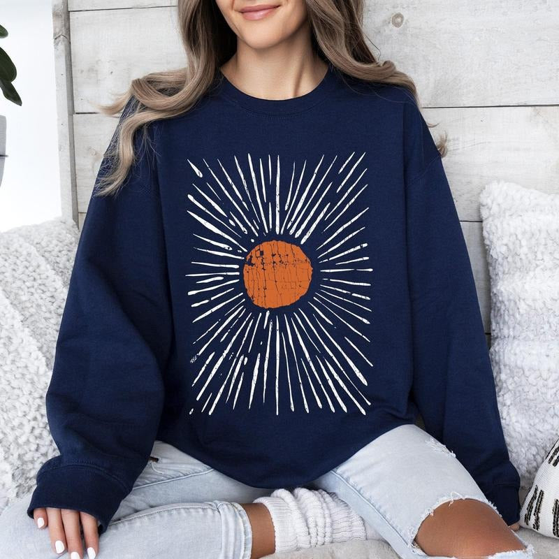 Boho Starburst, Celestial, Retro Sweatshirt Shirt Hoodie | PrintMintTees.com