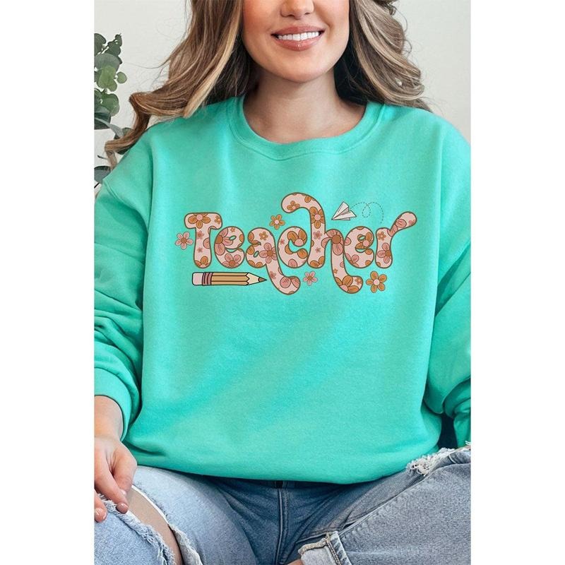Boho Teacher Unisex NuBlend Crew Sweatshirt Shirt Hoodie | PrintMintTees.com