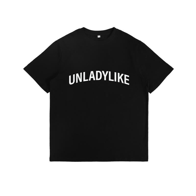 Bold and Edgy T - Shirt with a Feminist - Inspired Word: "Unladylike" style 02 Hoodie Sweatshirt | PrintMintTees.com