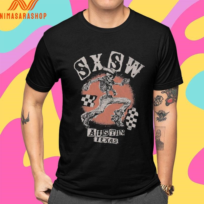 Bones Sxsw Austin Texas Skeleton Shirts