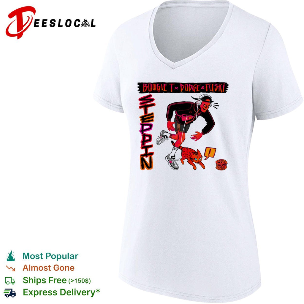 Boogie T x Dodge and Fuski Steppin Drama Club cat shirt