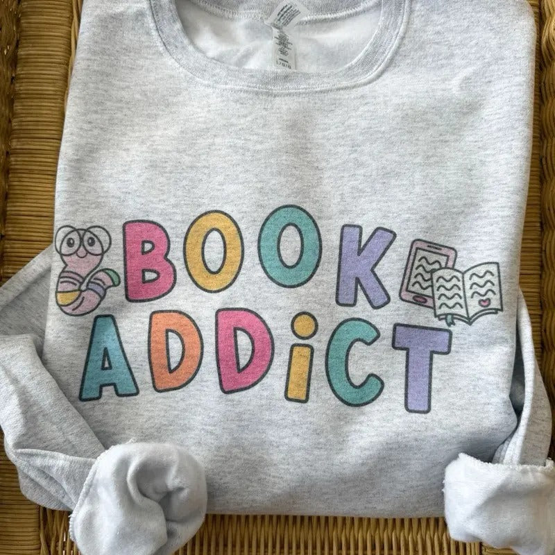 Book Addict Sweatshirt Shirt Hoodie | PrintMintTees.com
