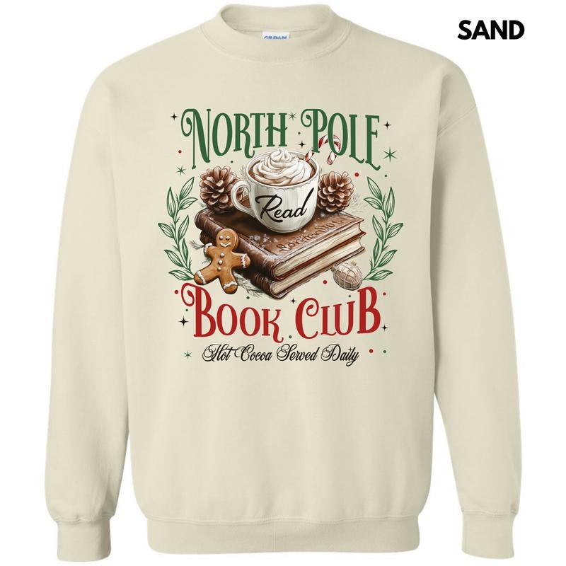 Book Club Christmas Sweatshirt 'NLB' T-Shirts, Hoodie | PrintMintTees.com