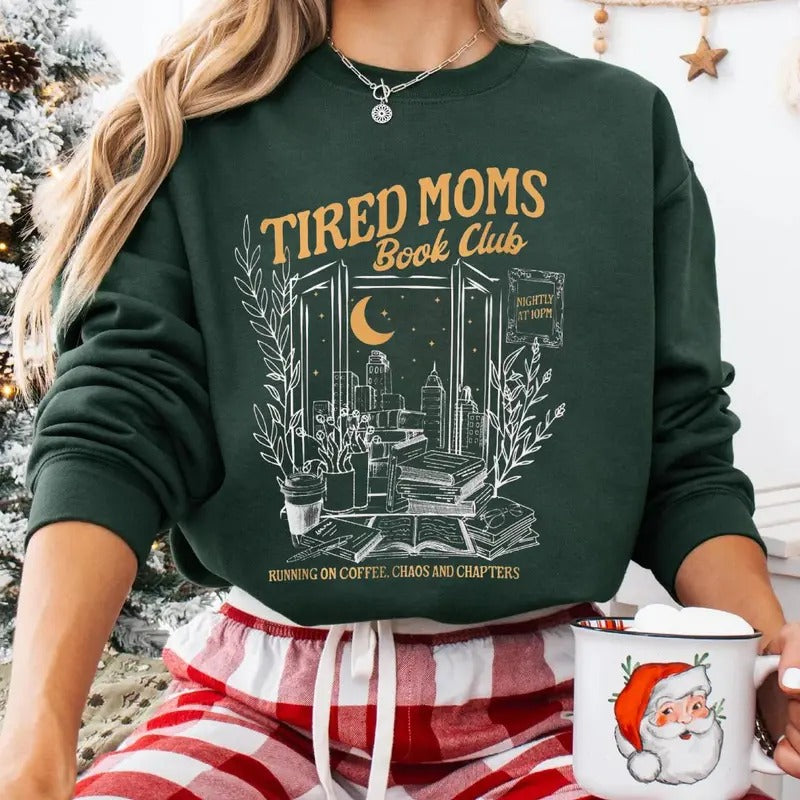 Book Mom Sweatshirt, Homebody Club Bookish, Book Lover Sweater, Booktrovert Gift T-Shirts, Hoodie | PrintMintTees.com