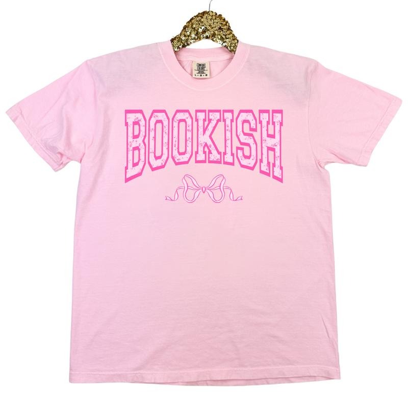Bookish Bow Coquette Comfort Colors T-Shirt 'NLB' Hoodie Sweatshirt | PrintMintTees.com